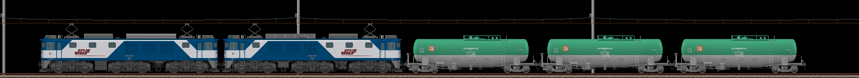 EF64 1000番台の牽く石油貨物列車(2012/5/19更新)